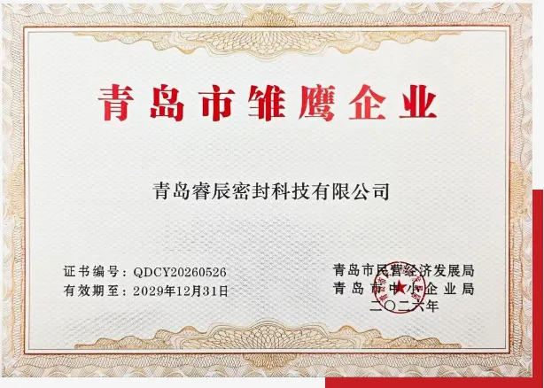 Qingdao Ruichen Sealing Technology Co., Ltd. wis dipilih minangka 2026 Qingdao 